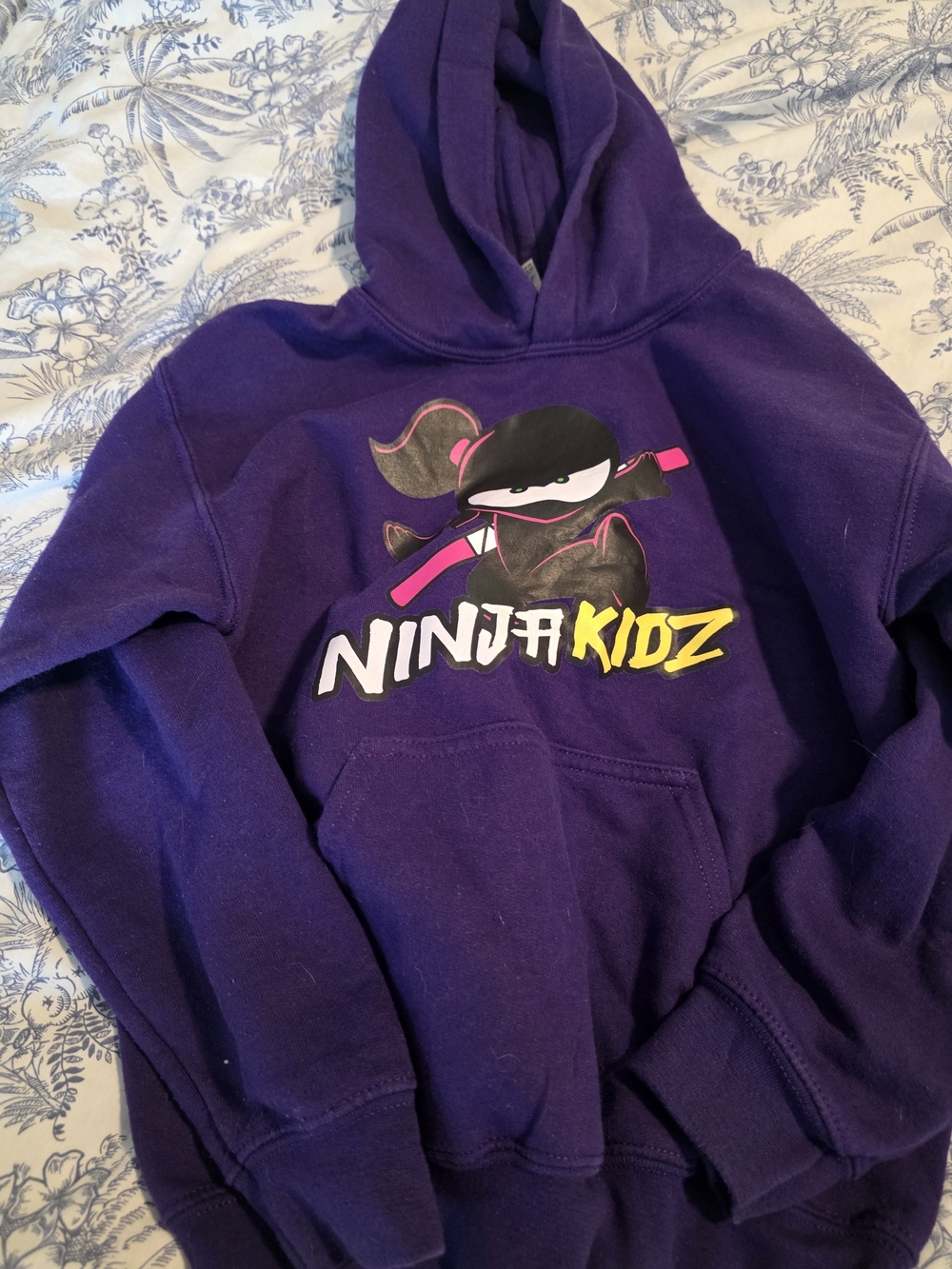 Purple Ninja Kidz Graphic Hoodie